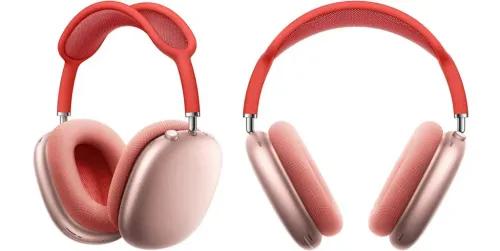 Front and side angle view of the Apple AirPods Max